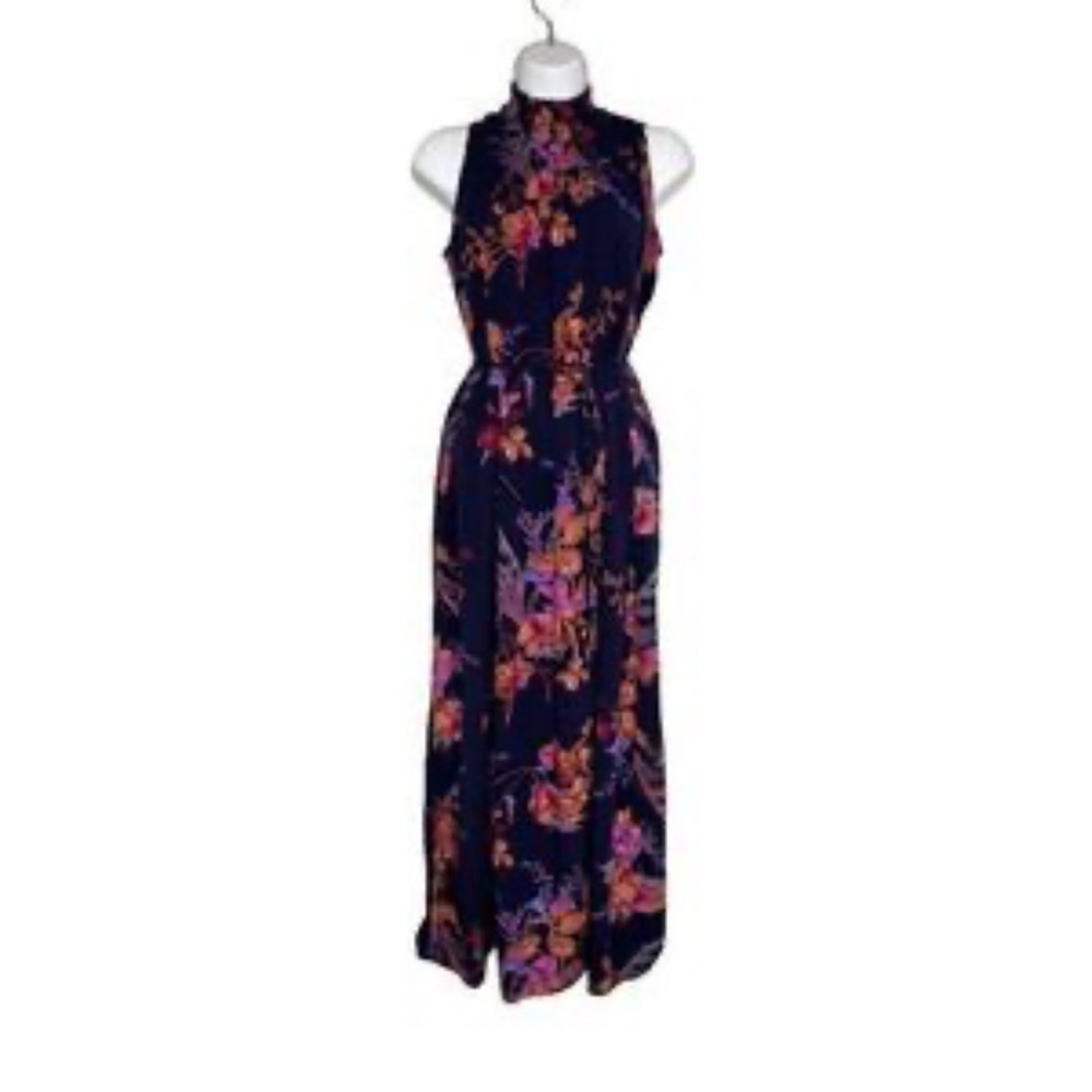 a new day Floral Maxi Dress - Navy and Red